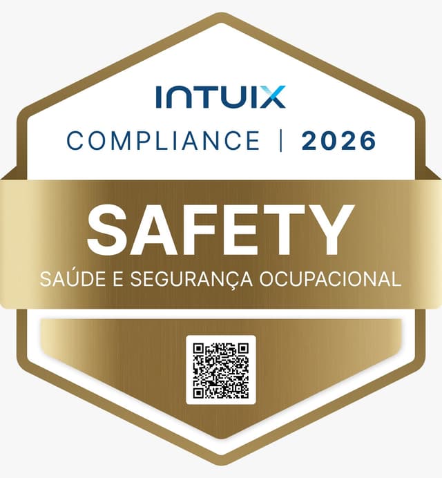 Selo INTUIX Compliance Safety, saúde e segurança ocupacional